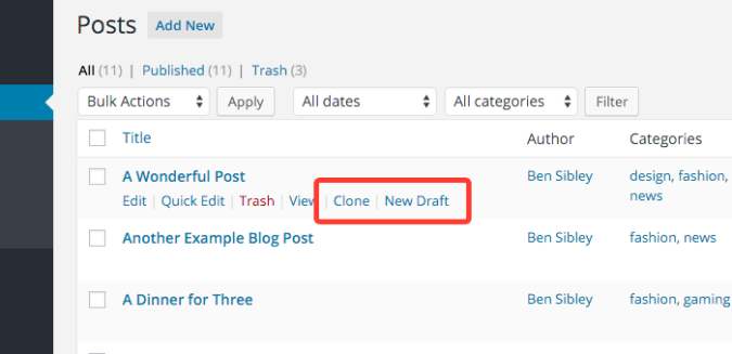 How to Duplicate Page/Post in WordPress?